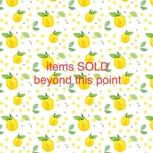 items sold beyond this point, thank you!